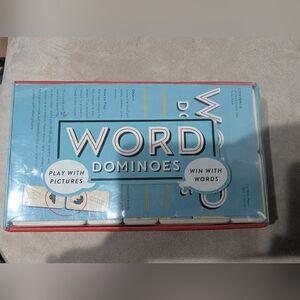 Word Dominoes Game Set: Great Word Game Through Pictures.  Fun For The Family.